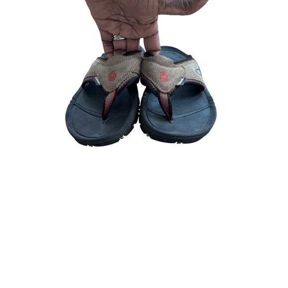 Teva Sandals Shock Pad Slip-On Black & Brown Size 8 M Comfortable & Durable - Picture 4 of 11